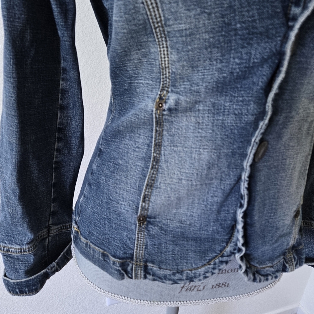 Vintage Y2K Miss Sixty‎ Jean Blue Denim Fitted Jacket Size Medium - Picture 5 of 16